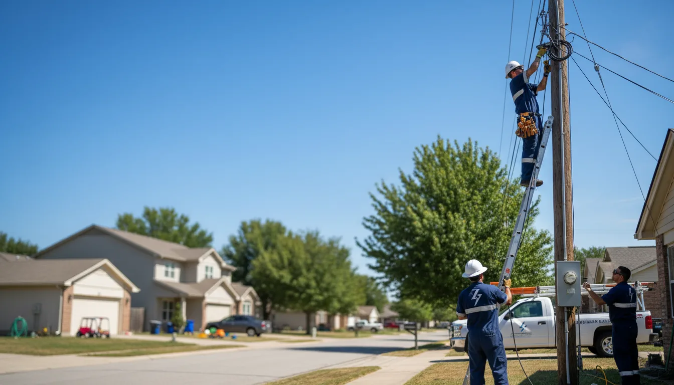 Residential electrician providing installation services in Hamburg, PA